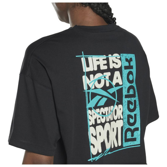 Reebok Γυναικεία κοντομάνικη μπλούζα MYT Crop Graphic Tee Reebok Γυναικεία κοντομάνικη μπλούζα MYT Crop Graphic Tee